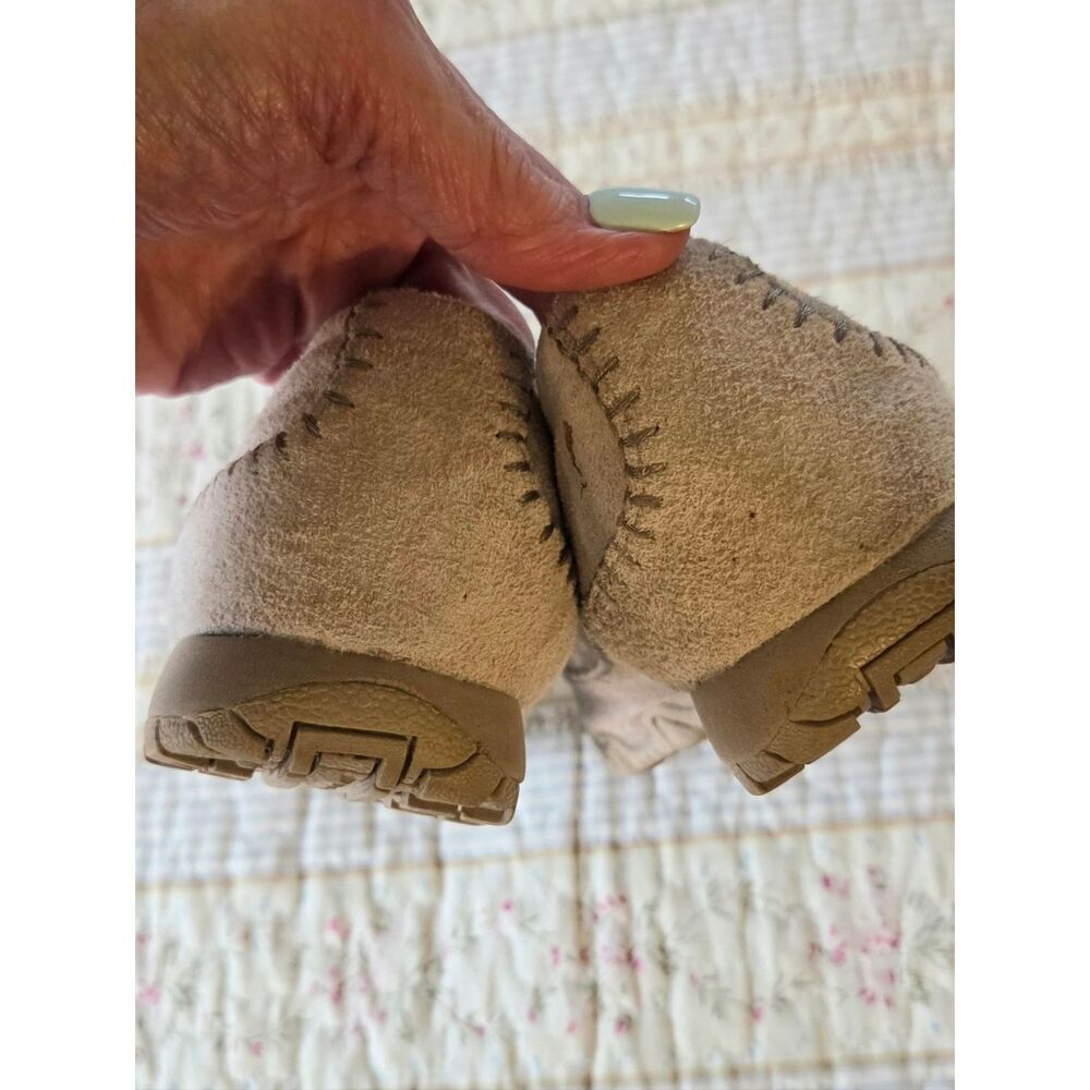 💐SKECHERS Suede Taupe Comfy Flat - Picture 6 of 8